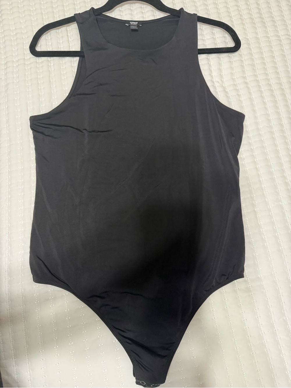 Express Black Sleeveless Tank Bodysuit